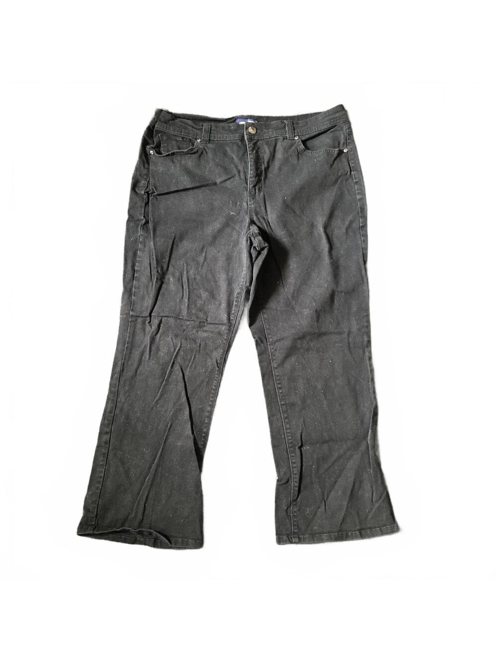 Basic Editions Black Bootcut Jeans Size 18W Short